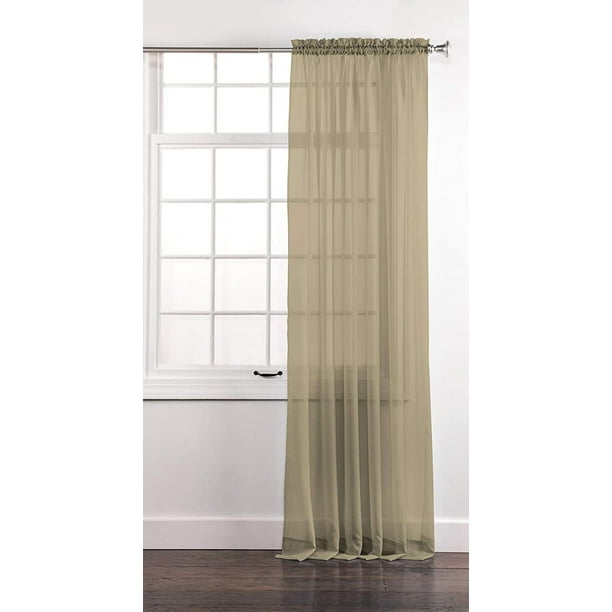 Stylemaster Elegance Voile GOLD Sheer Curtain NEW Stylemaster Elegance Voile GOLD Sheer Curtain NEW